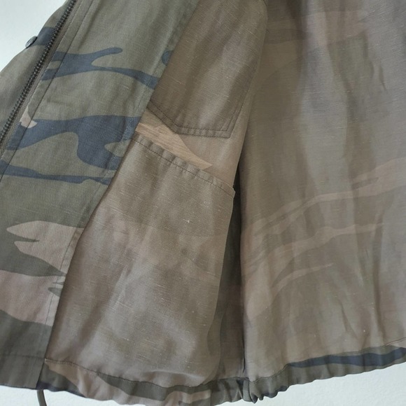 Rails Collins Sage Camo Linen Jacket Women's Size Large - Picture 10 of 15